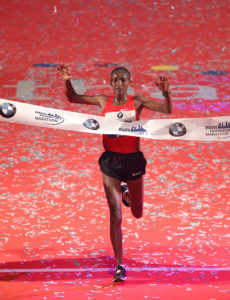 Vor fünf Jahren jubelte Mamitu Daska bereits einmal als Siegerin beim Frankfurt Marathon. © Frankfurt Marathon